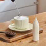 Electric Milk Frother Handheld Coffee Beater Machine for Cappuccino Foam Maker